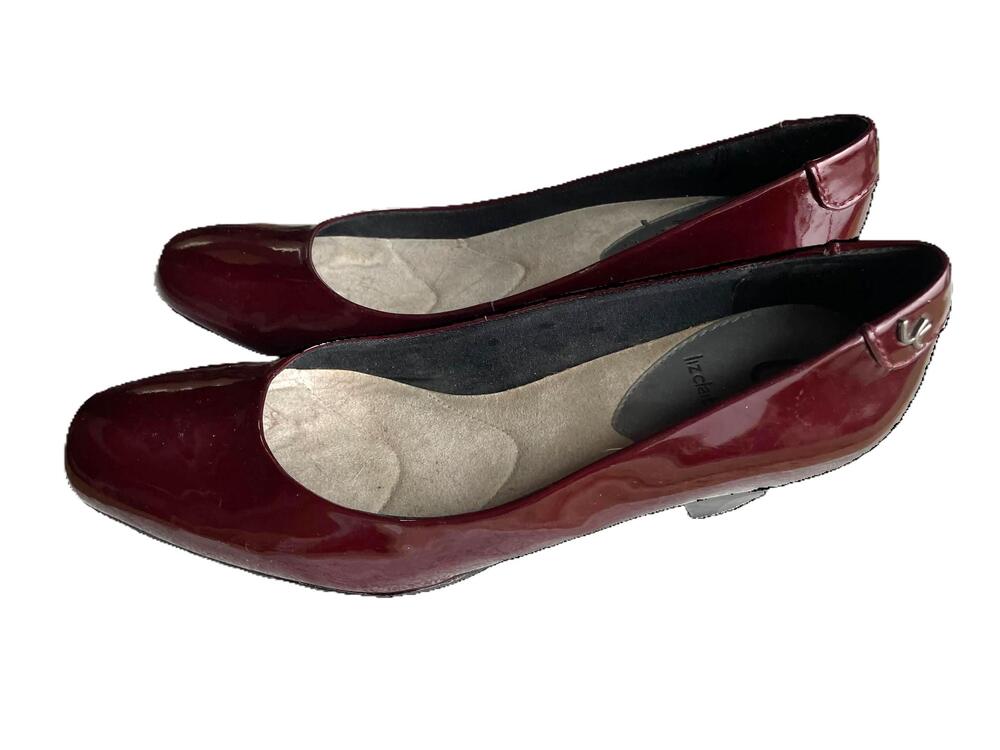 Liz Claiborne Burgundy Patent Heels